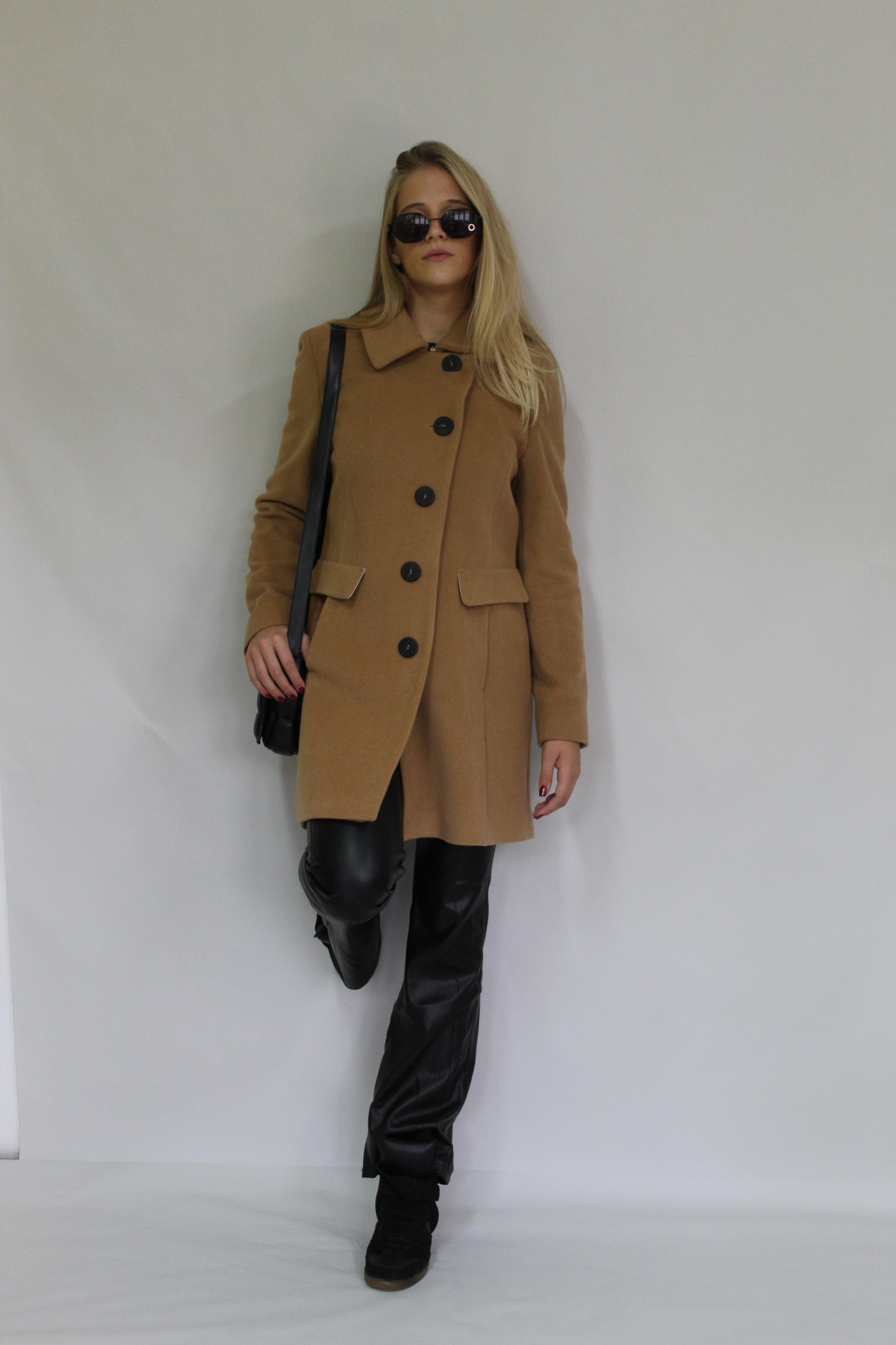Mid Length Button-up Coat
