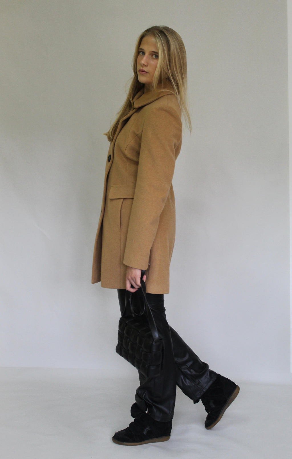 Mid Length Button-up Coat