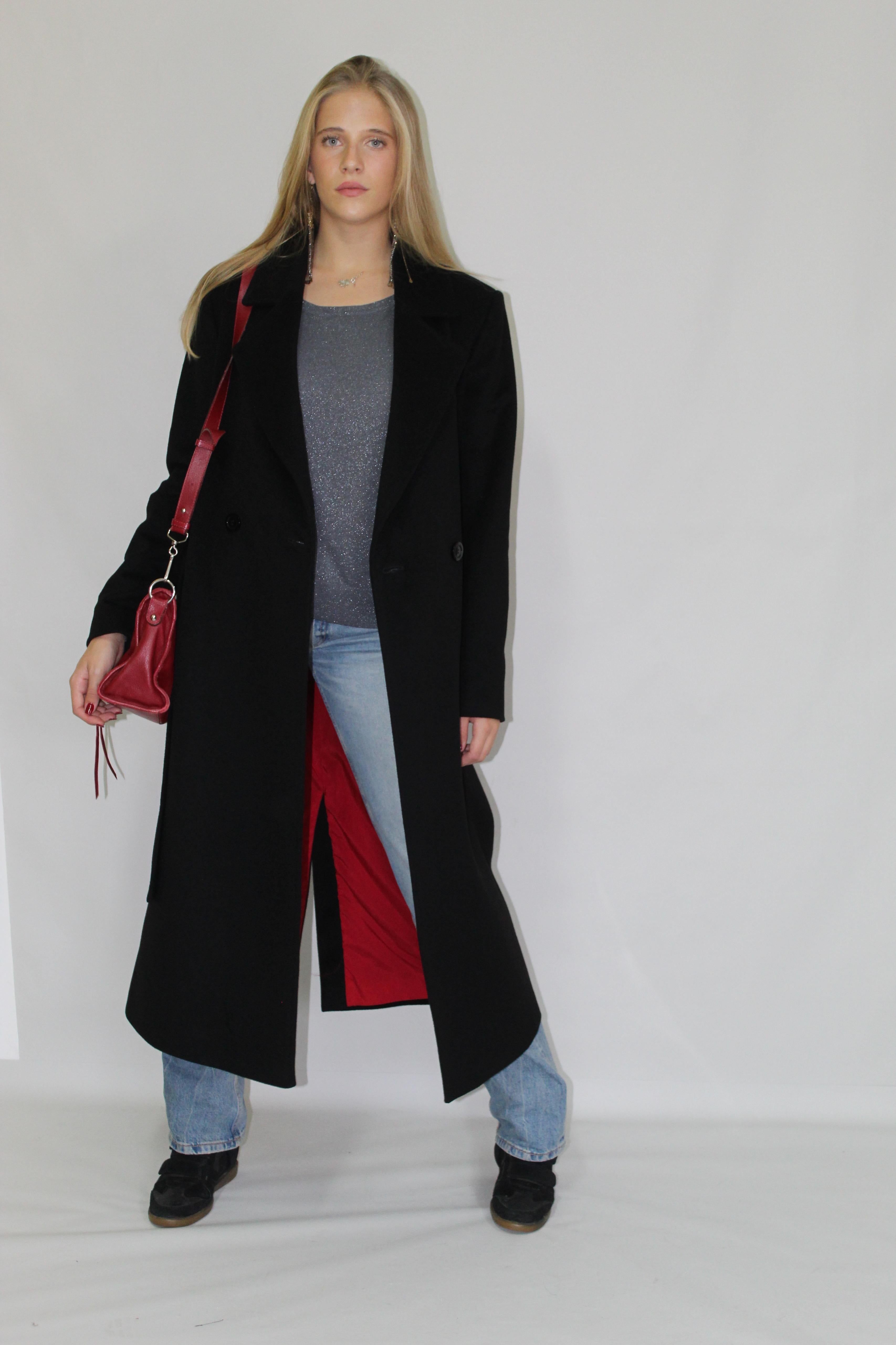 Long Basic Coat with Belt 202-9080