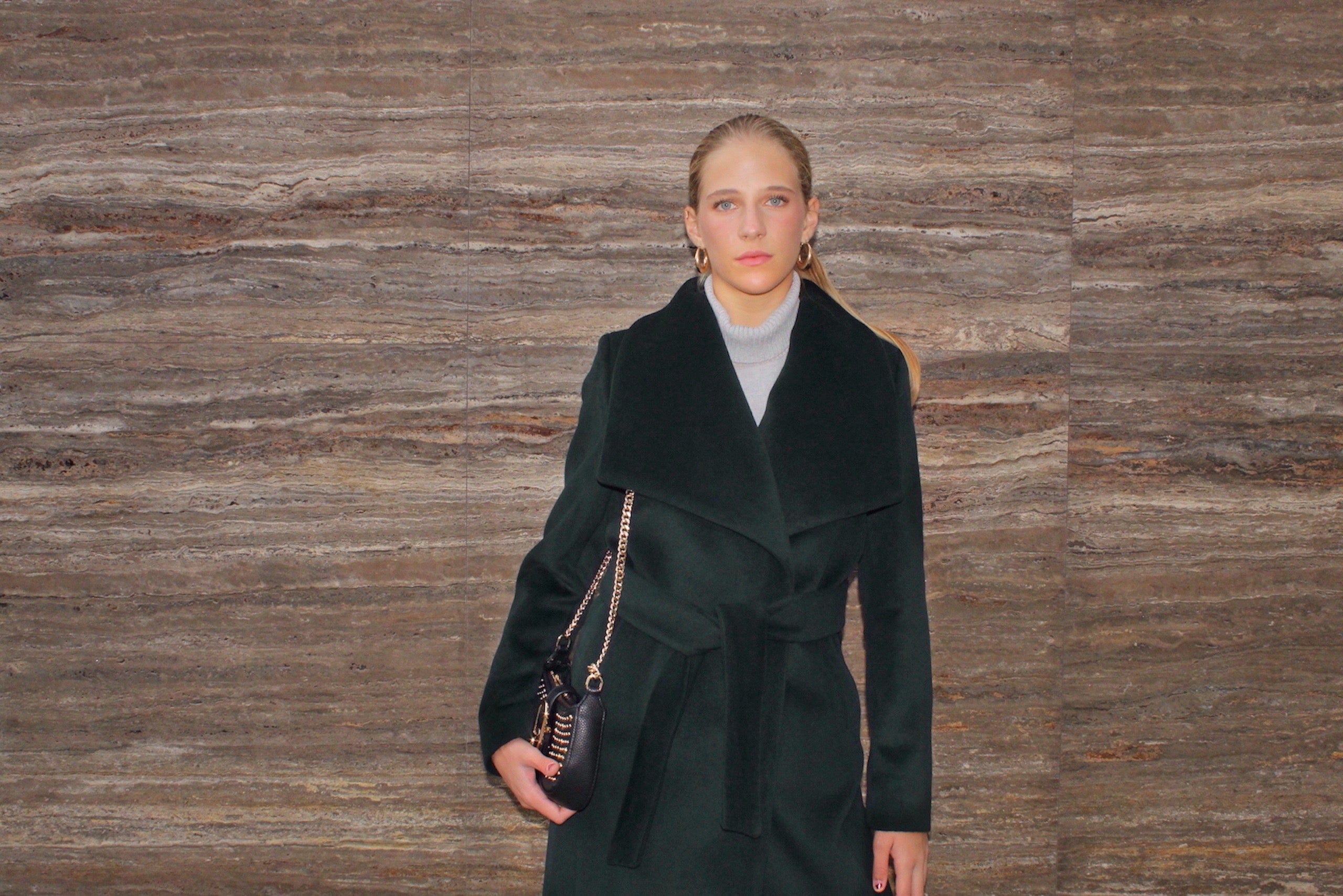 Mid Length Overlap Coat