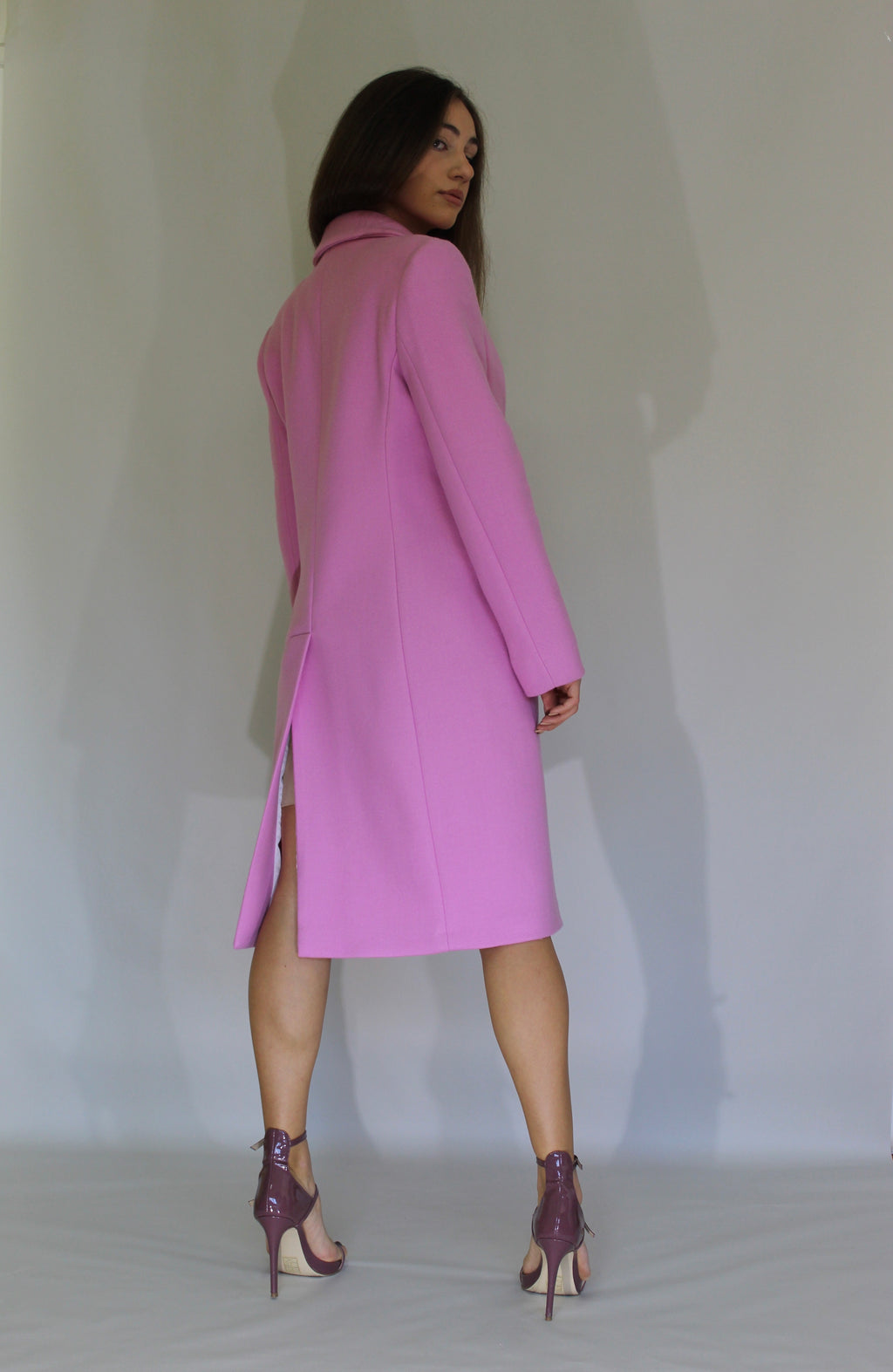 Three-Button Wool Coat