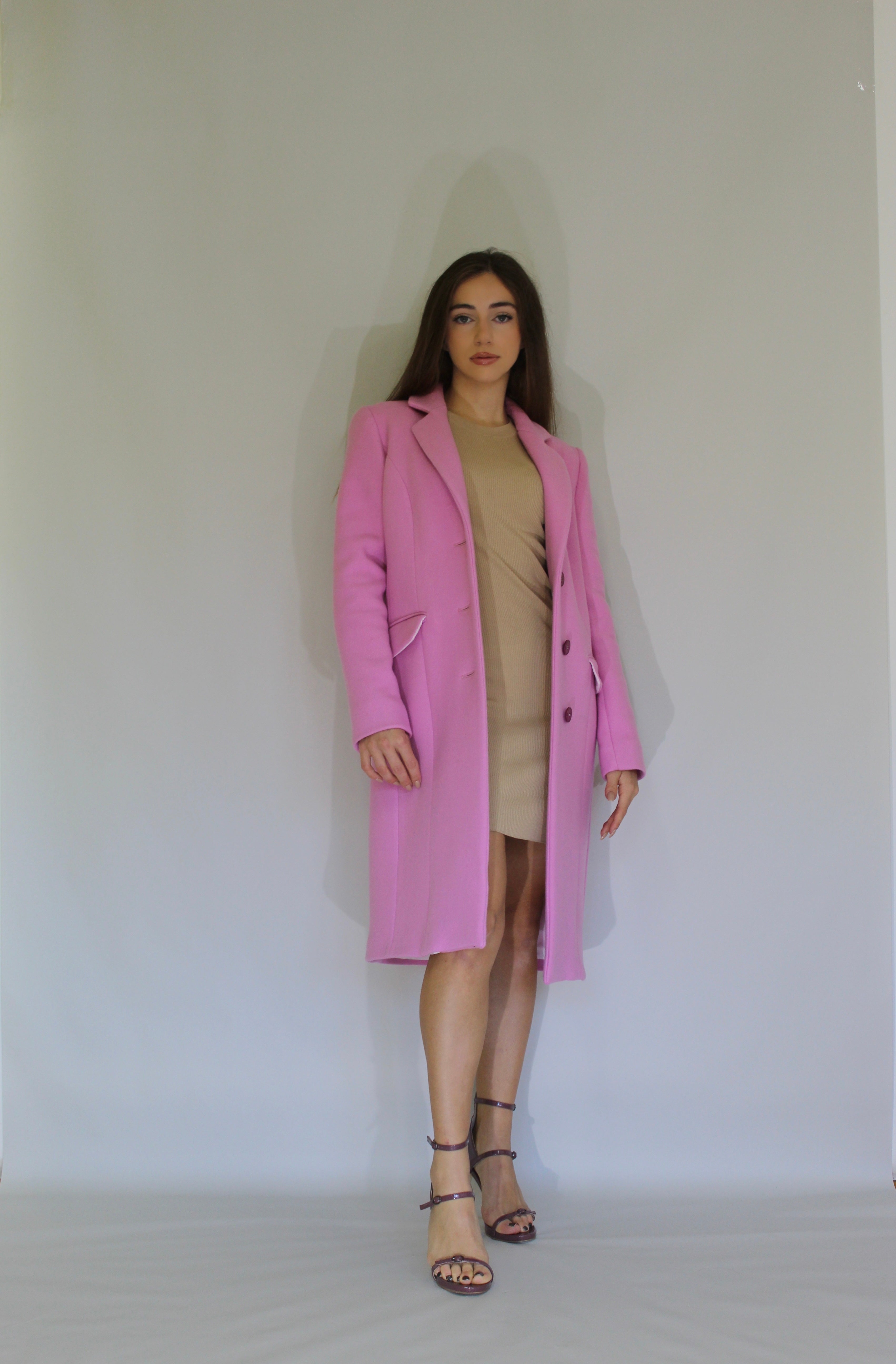 Three-Button Wool Coat
