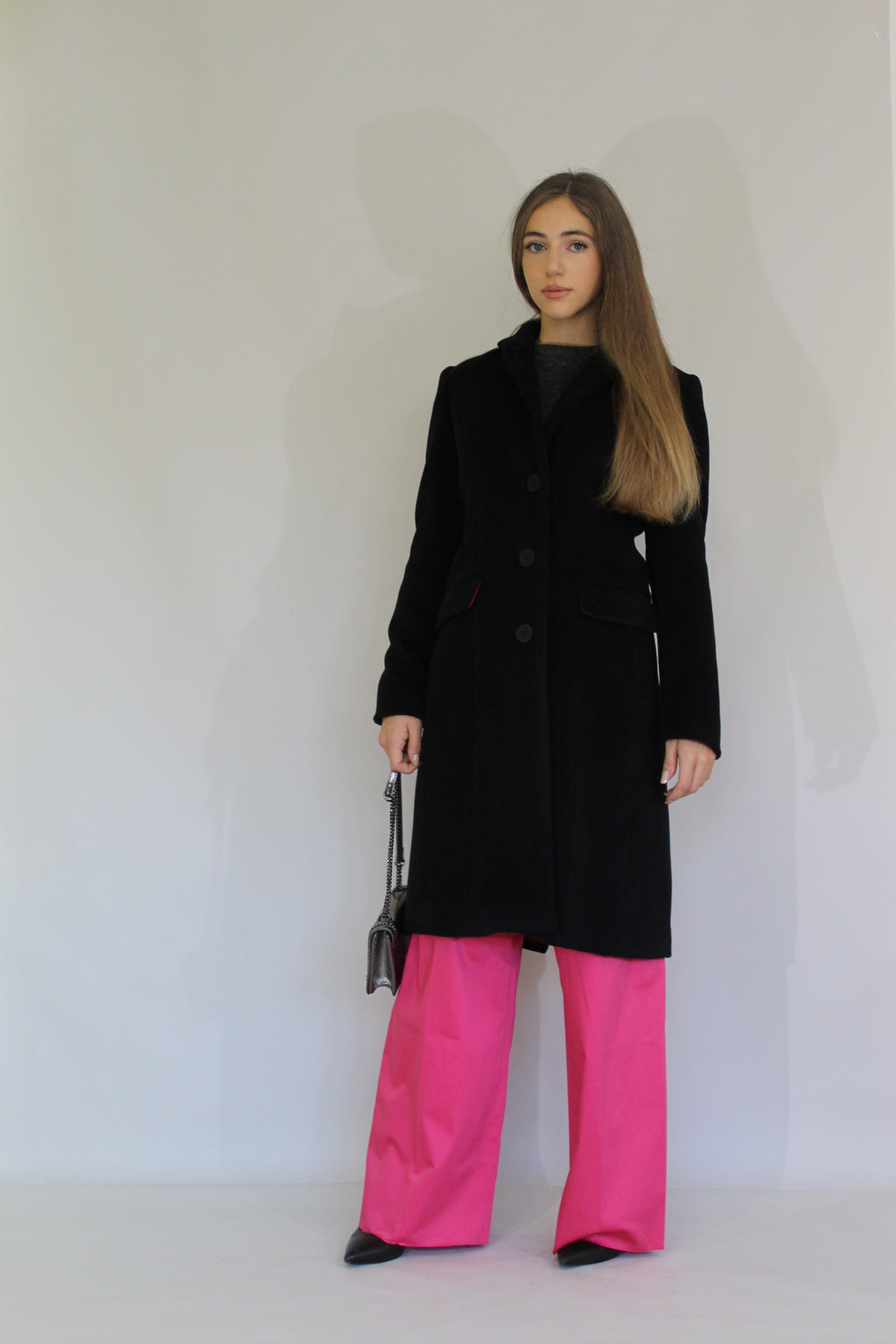 Three-Button Wool Coat
