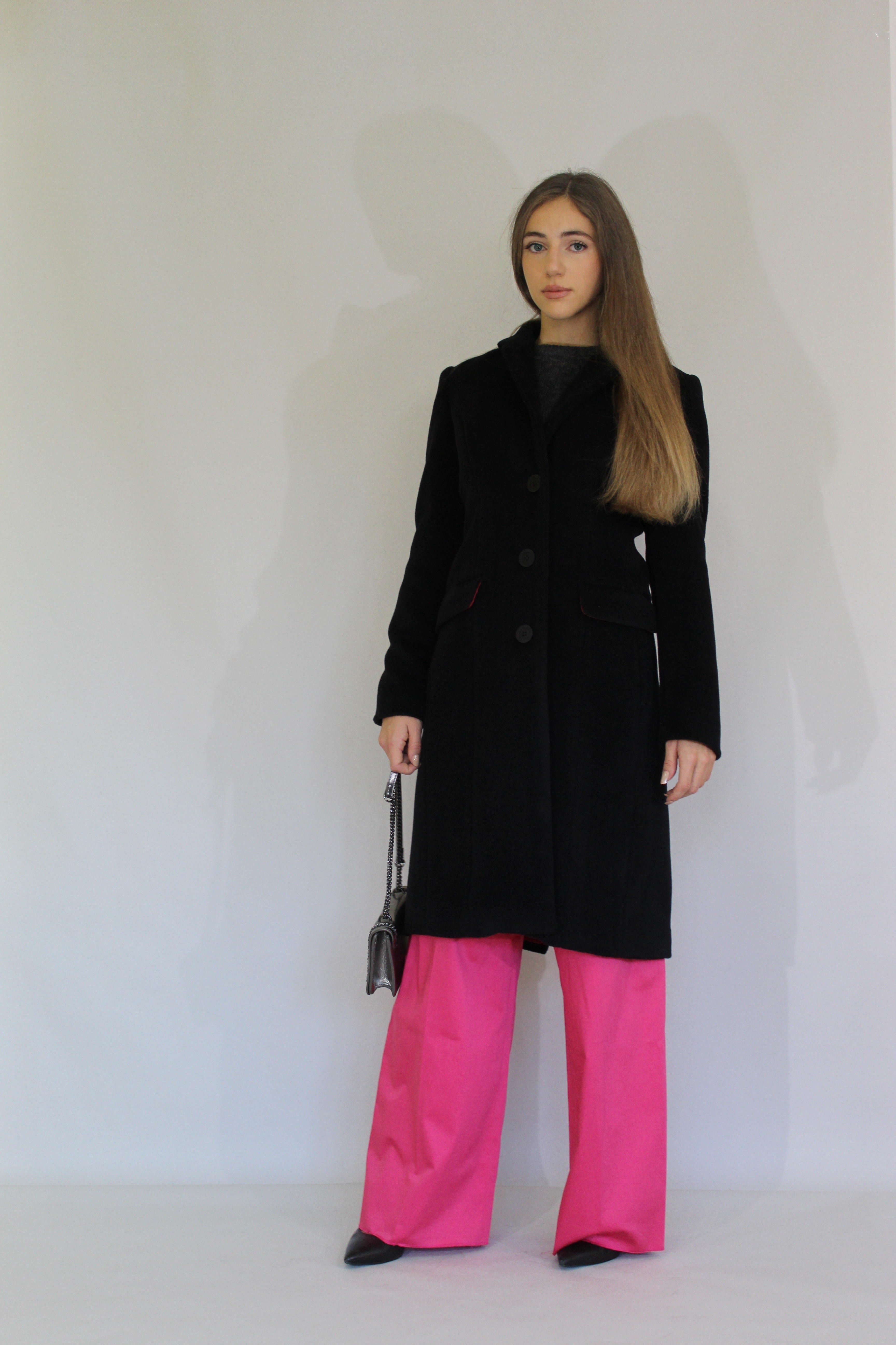 Three-Button Wool Coat