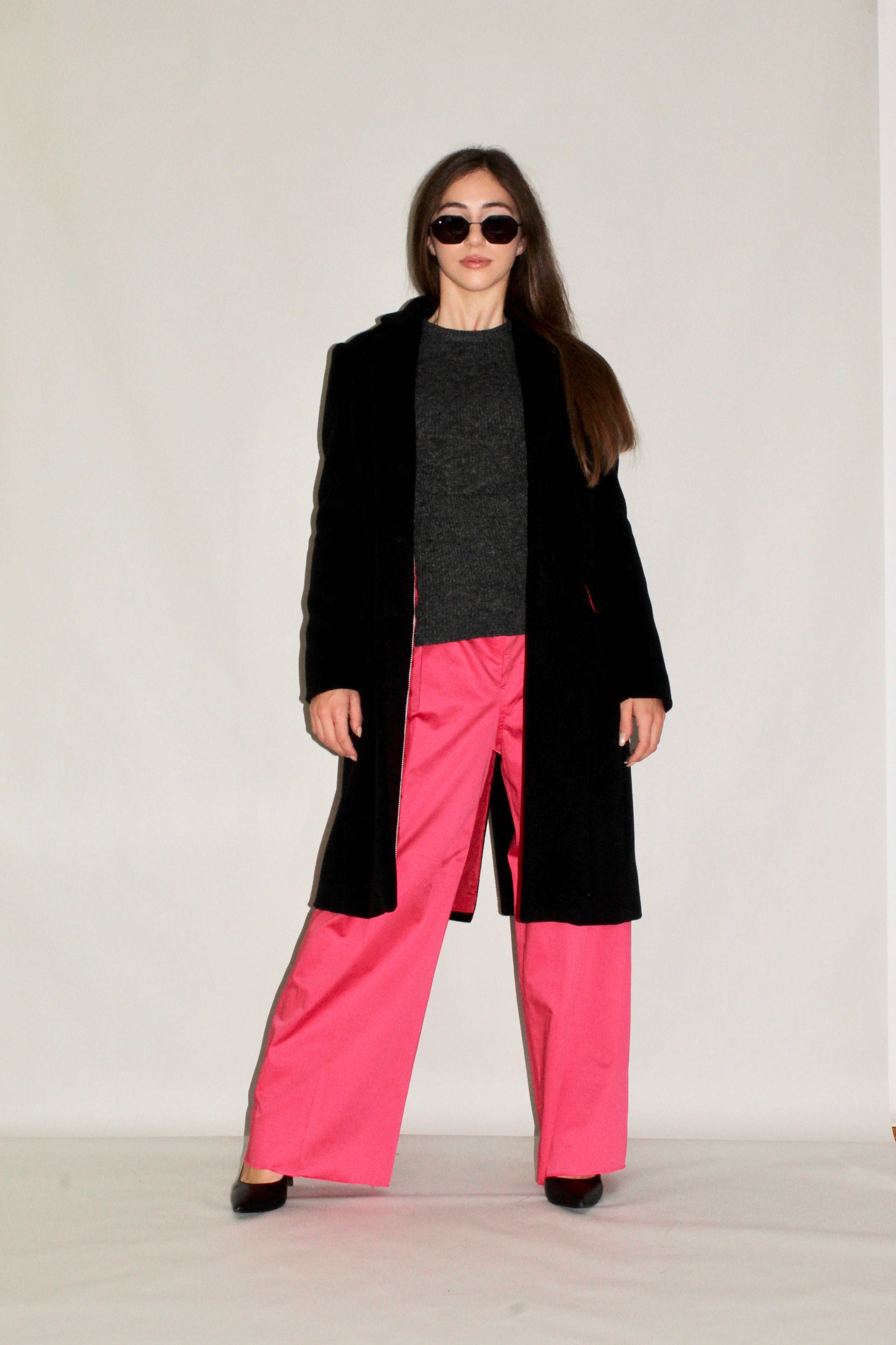 Three-Button Wool Coat