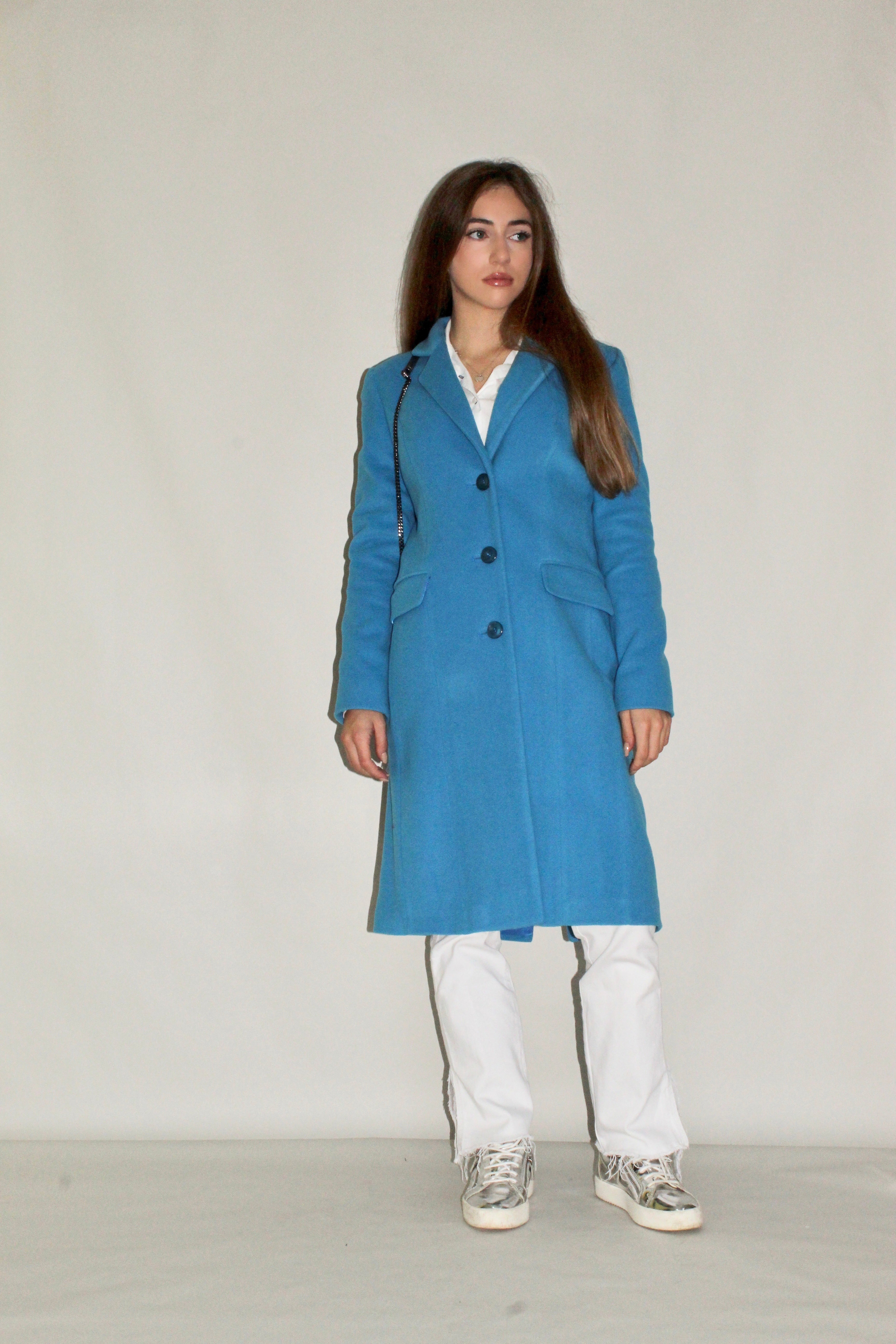 Three-Button Wool Coat