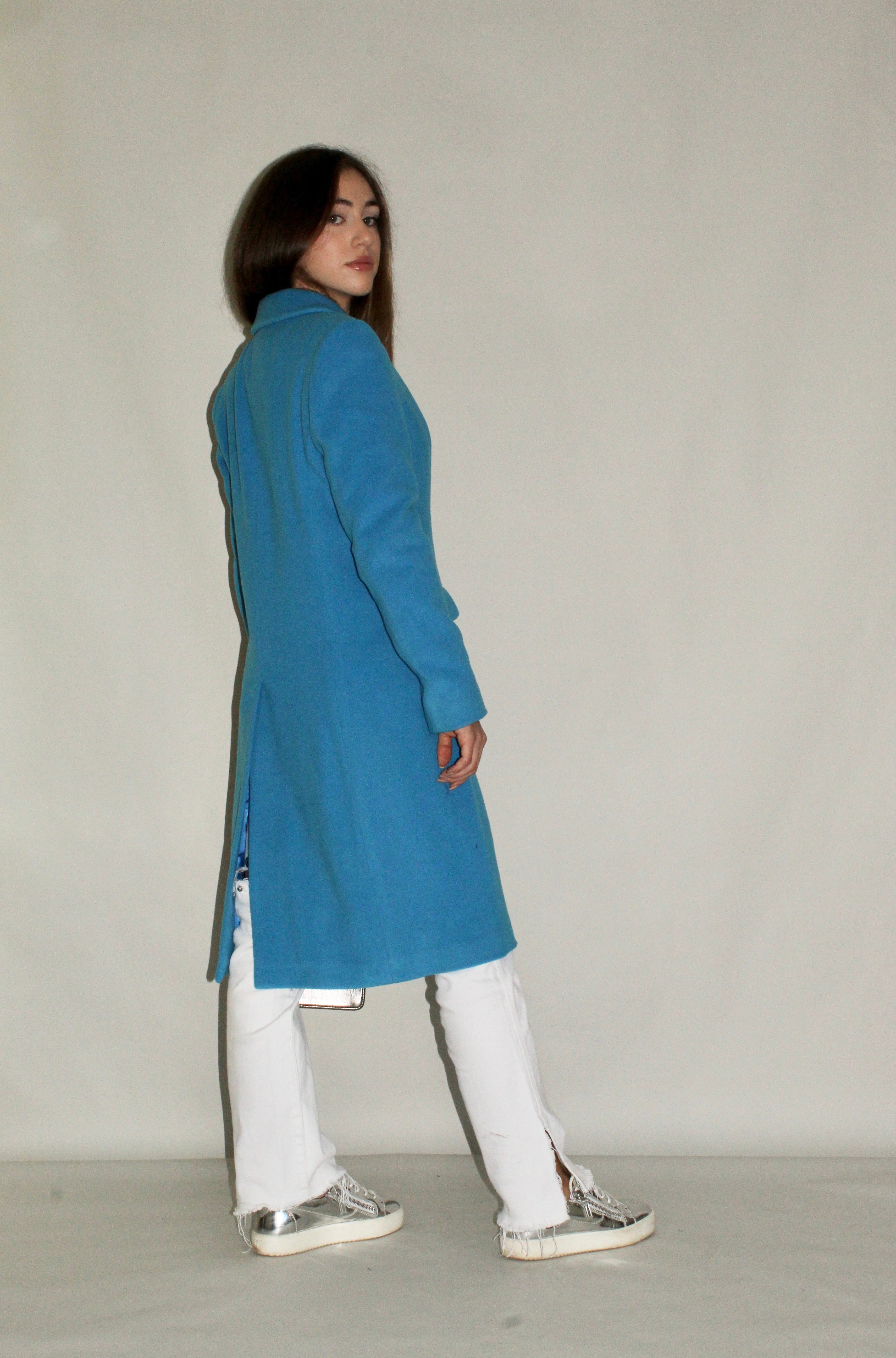 Three-Button Wool Coat