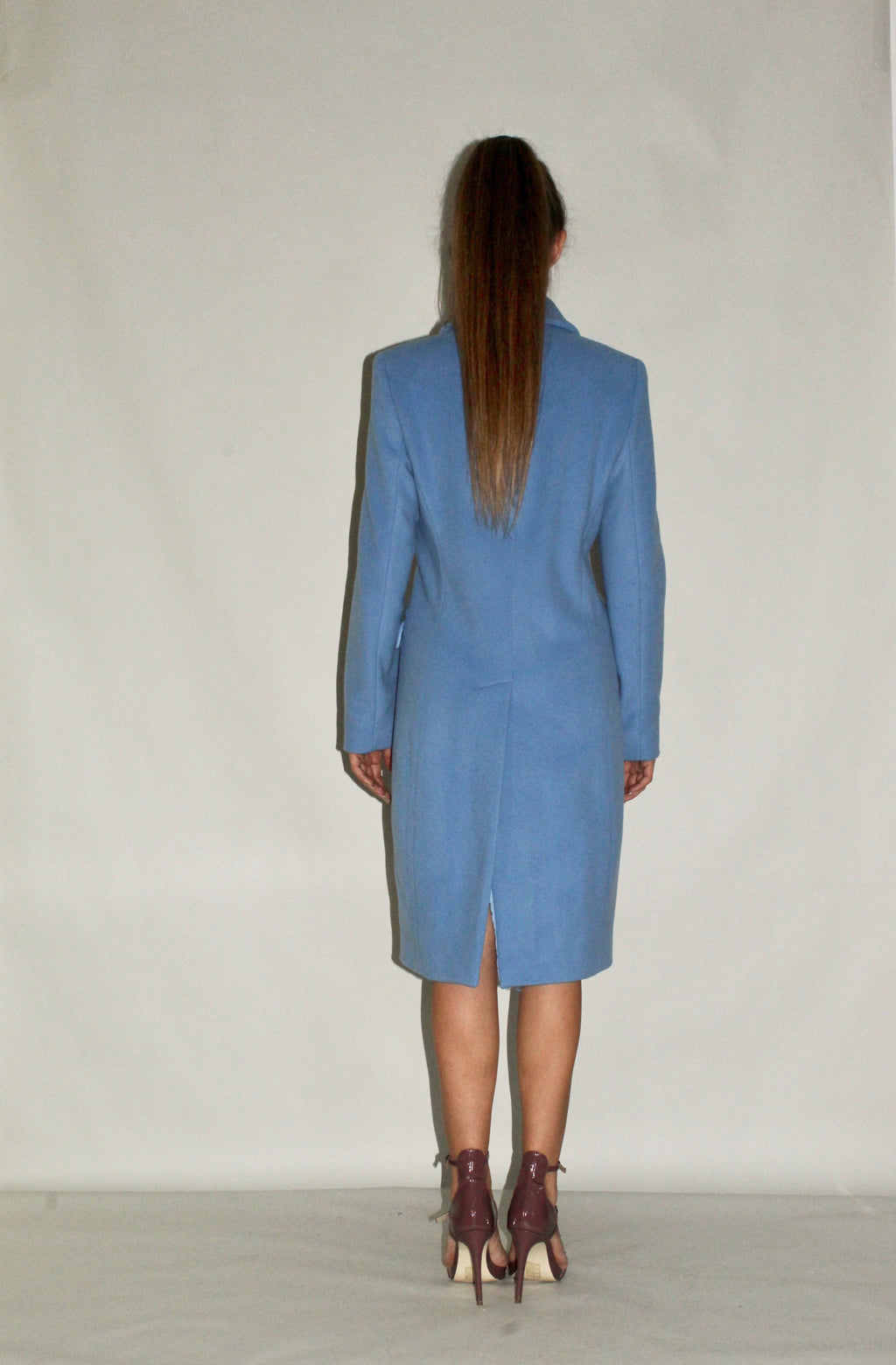 Three-Button Wool Coat