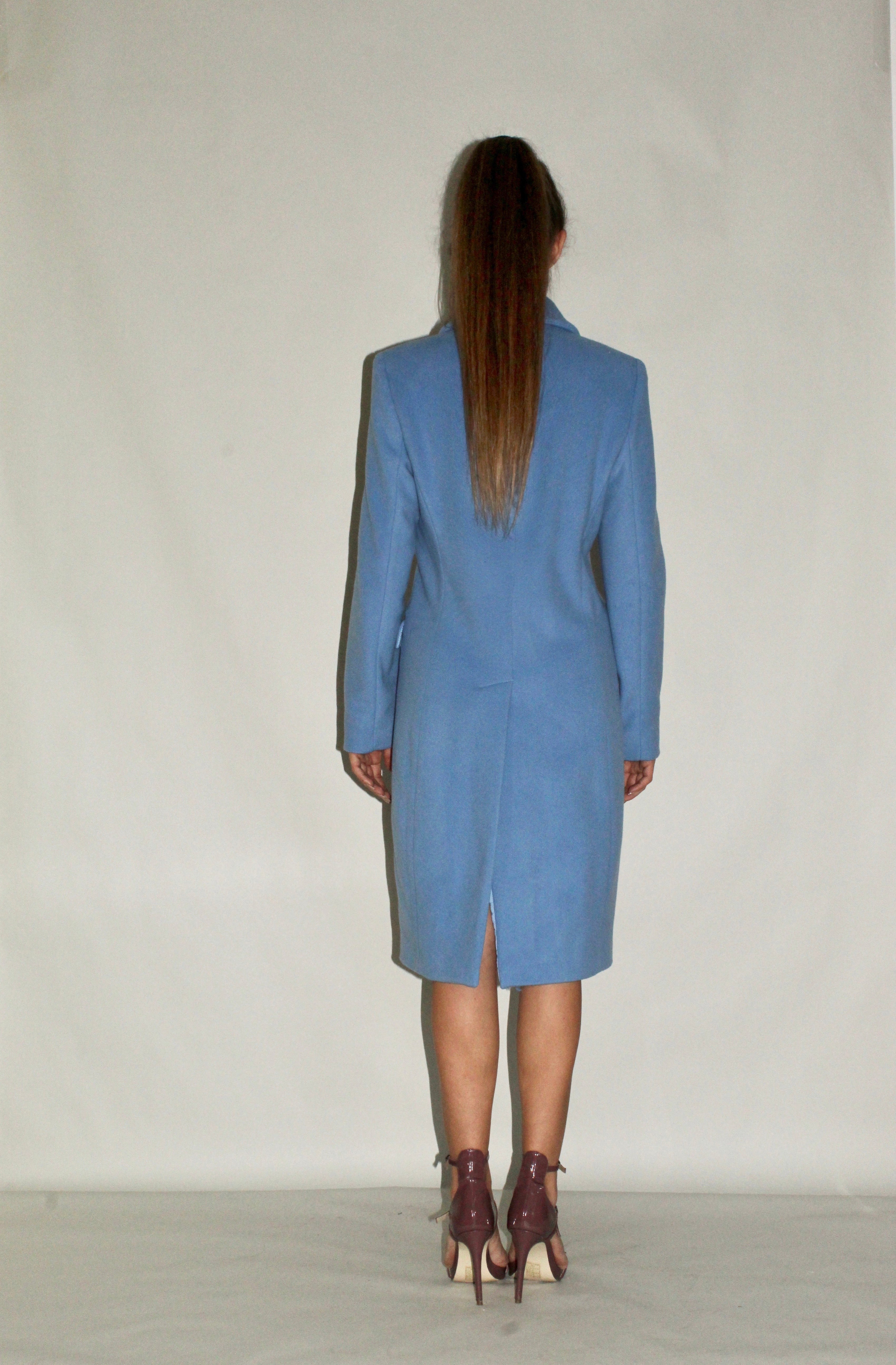 Three-Button Wool Coat