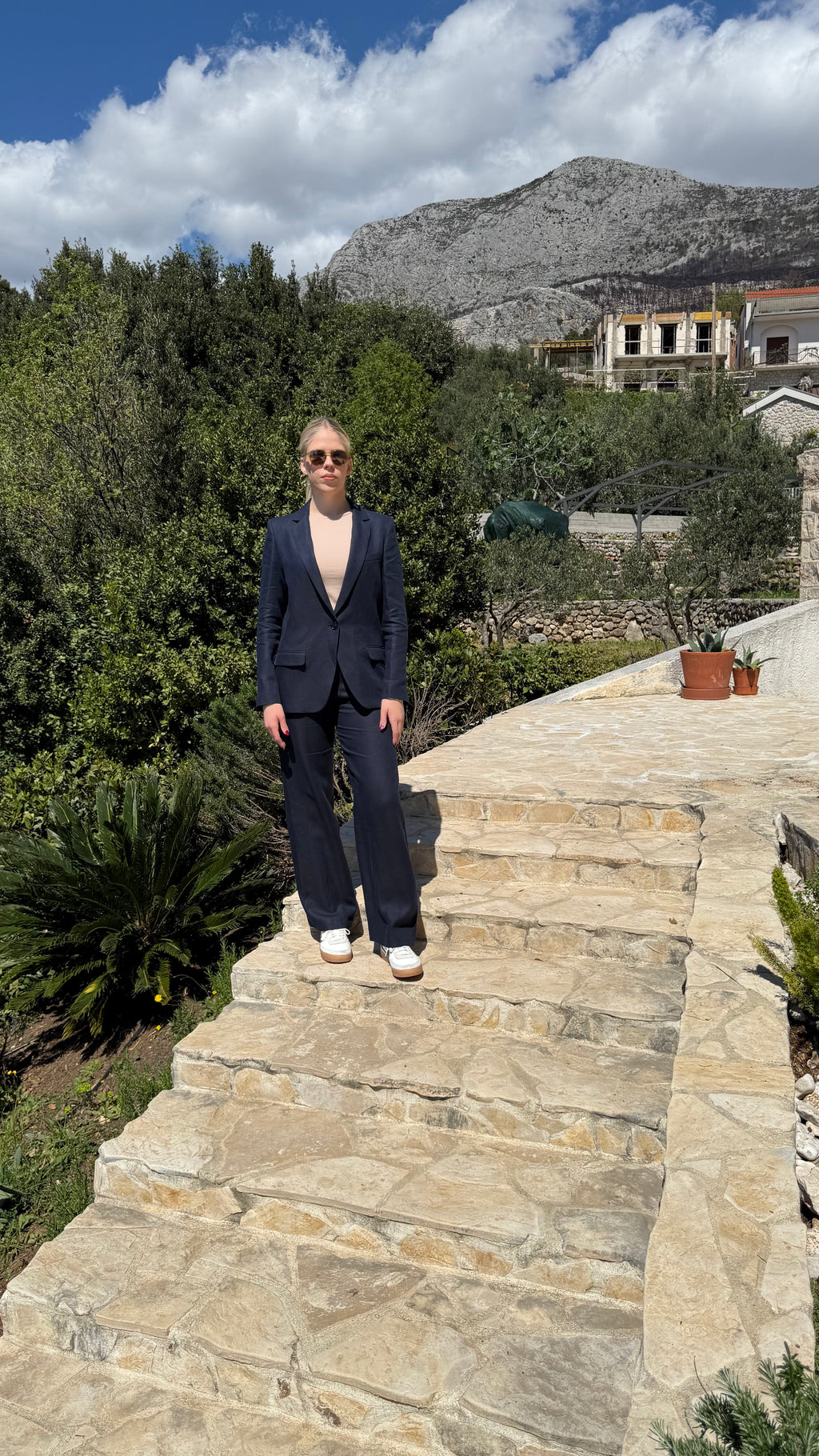 Tailored Two-Piece Suit Set