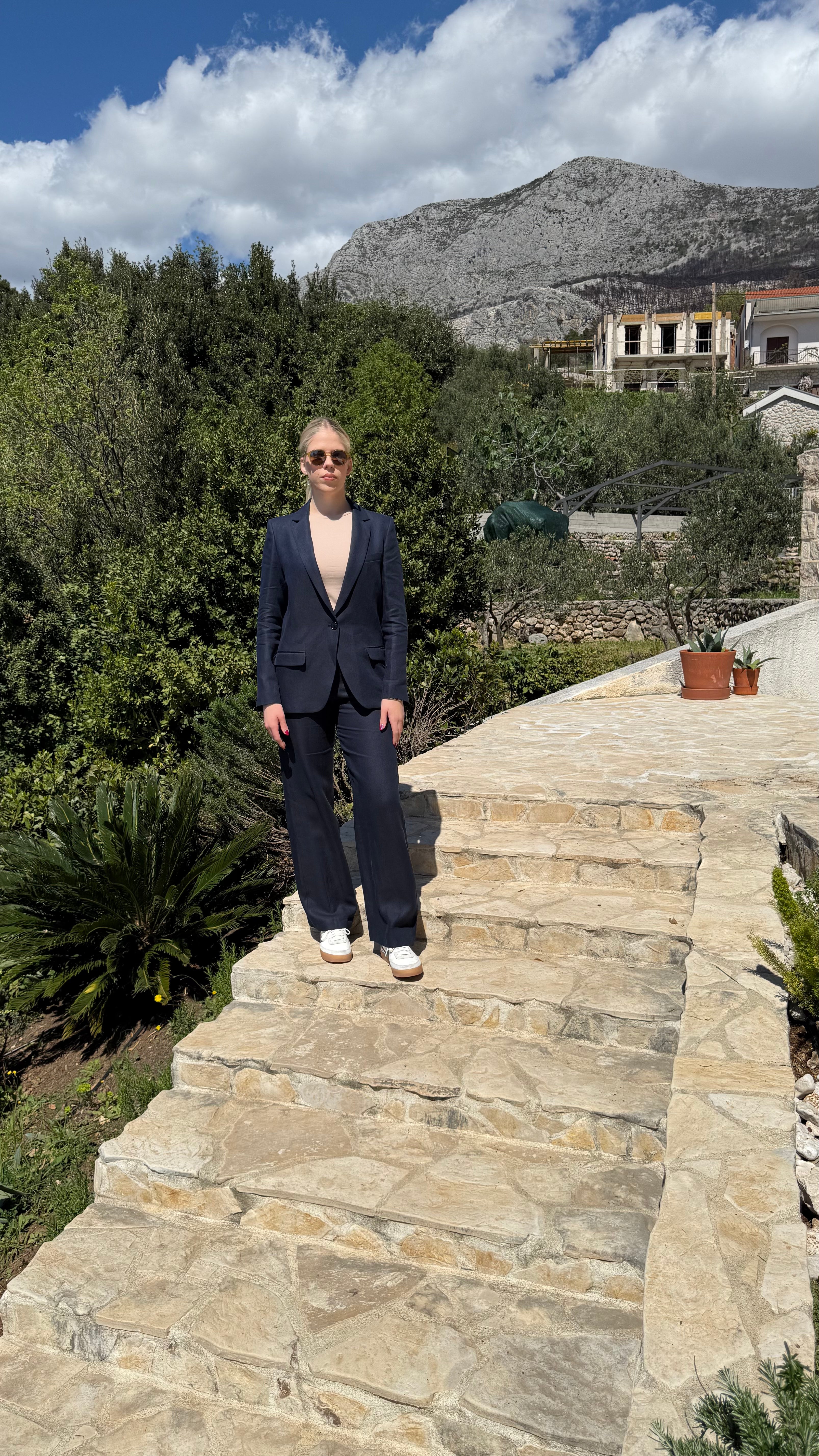 Tailored Two-Piece Suit Set
