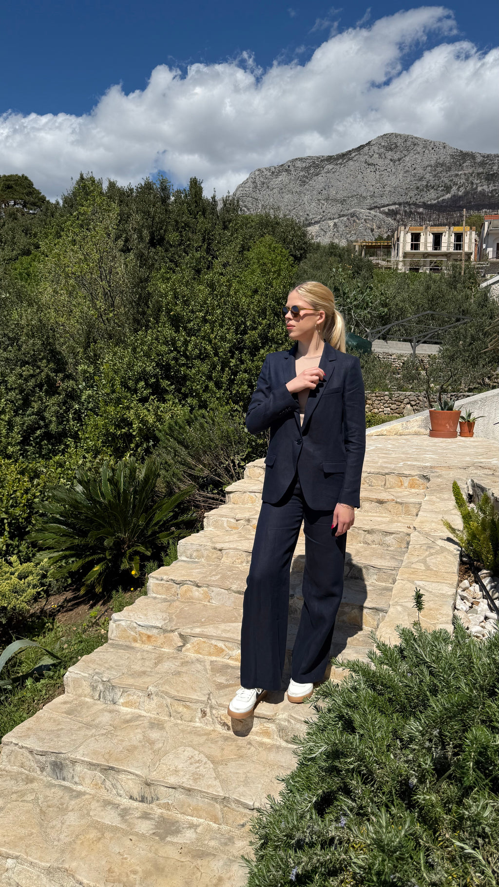 Tailored Two-Piece Suit Set