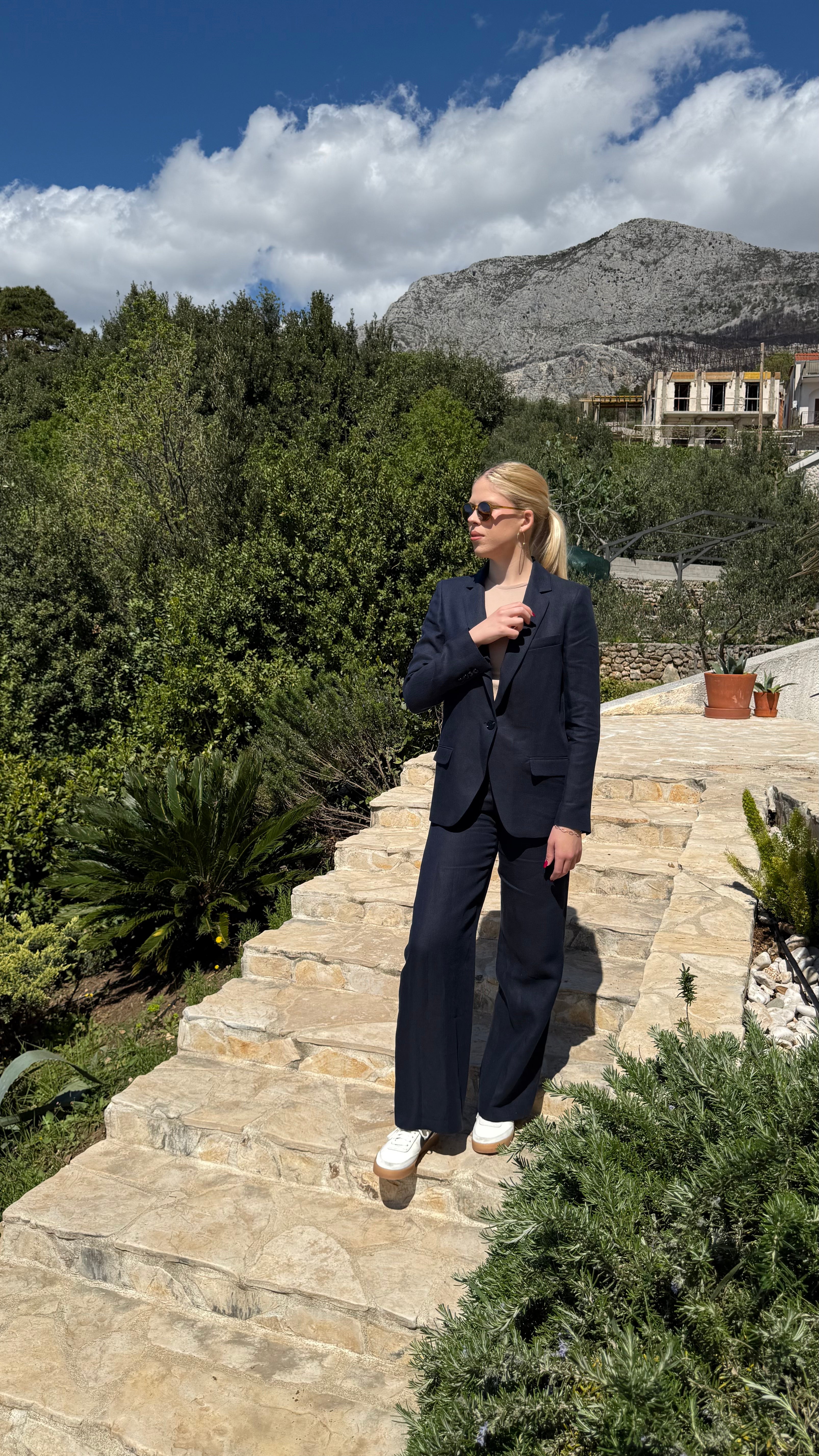 Tailored Two-Piece Suit Set