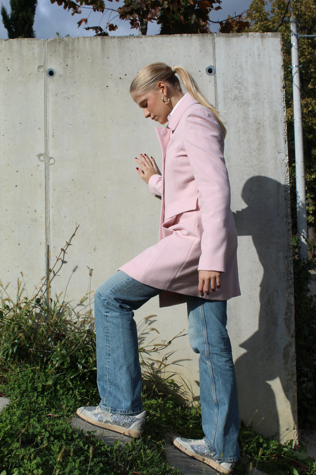 Mid Length Button-up Coat