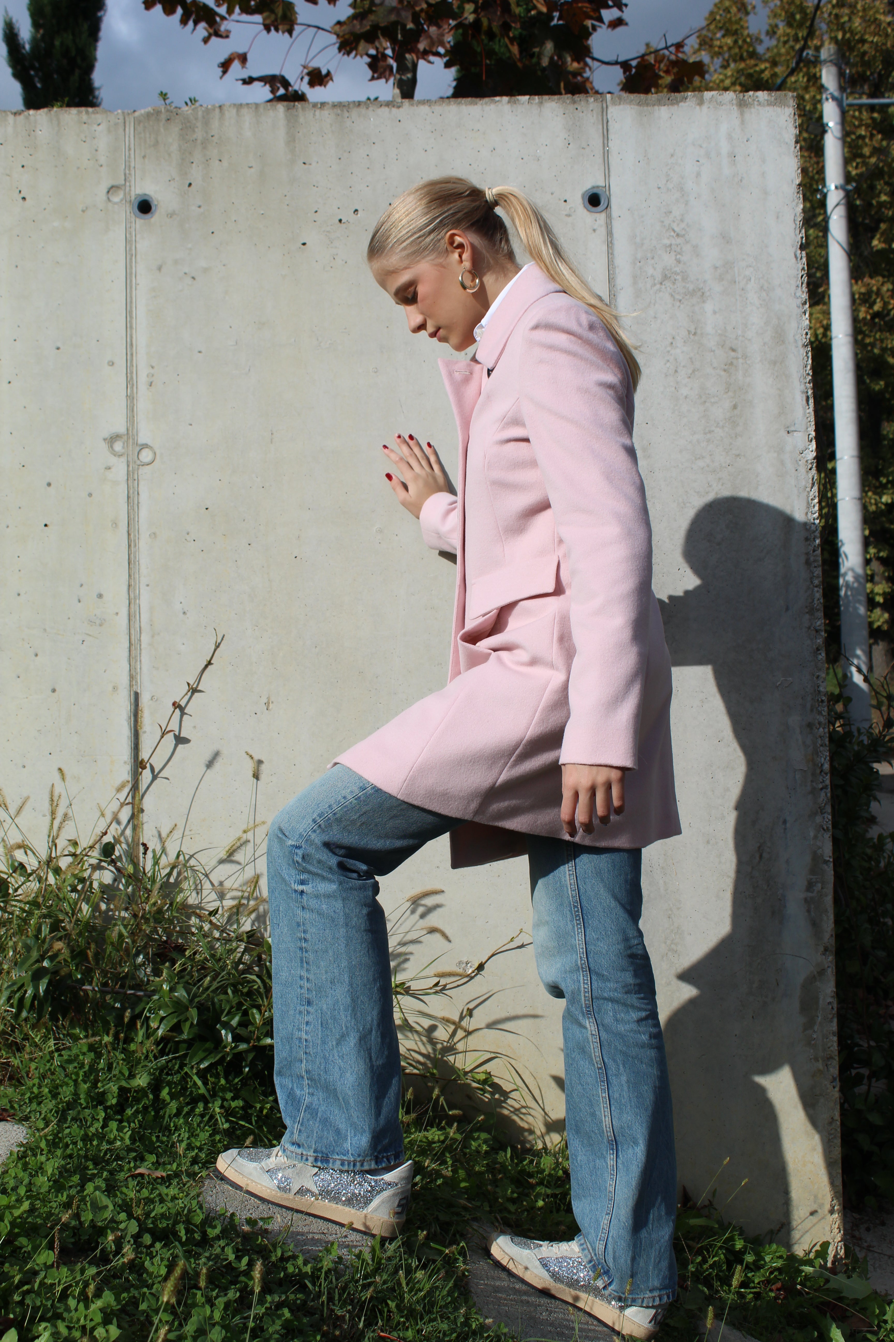 Mid Length Button-up Coat