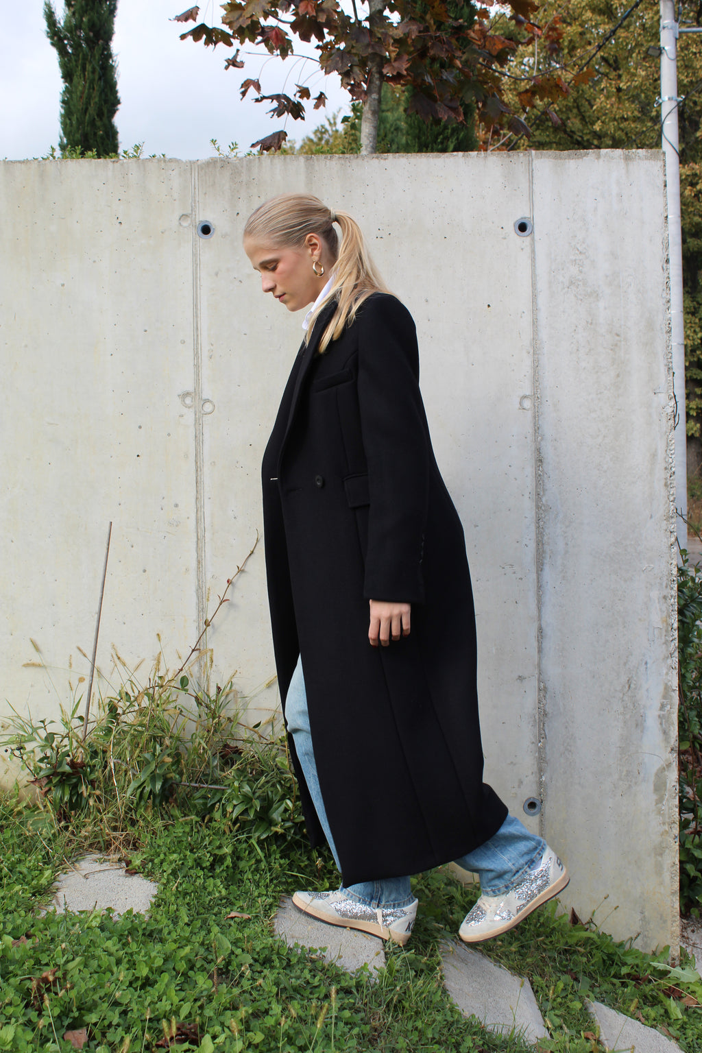 Long Double Button Coat