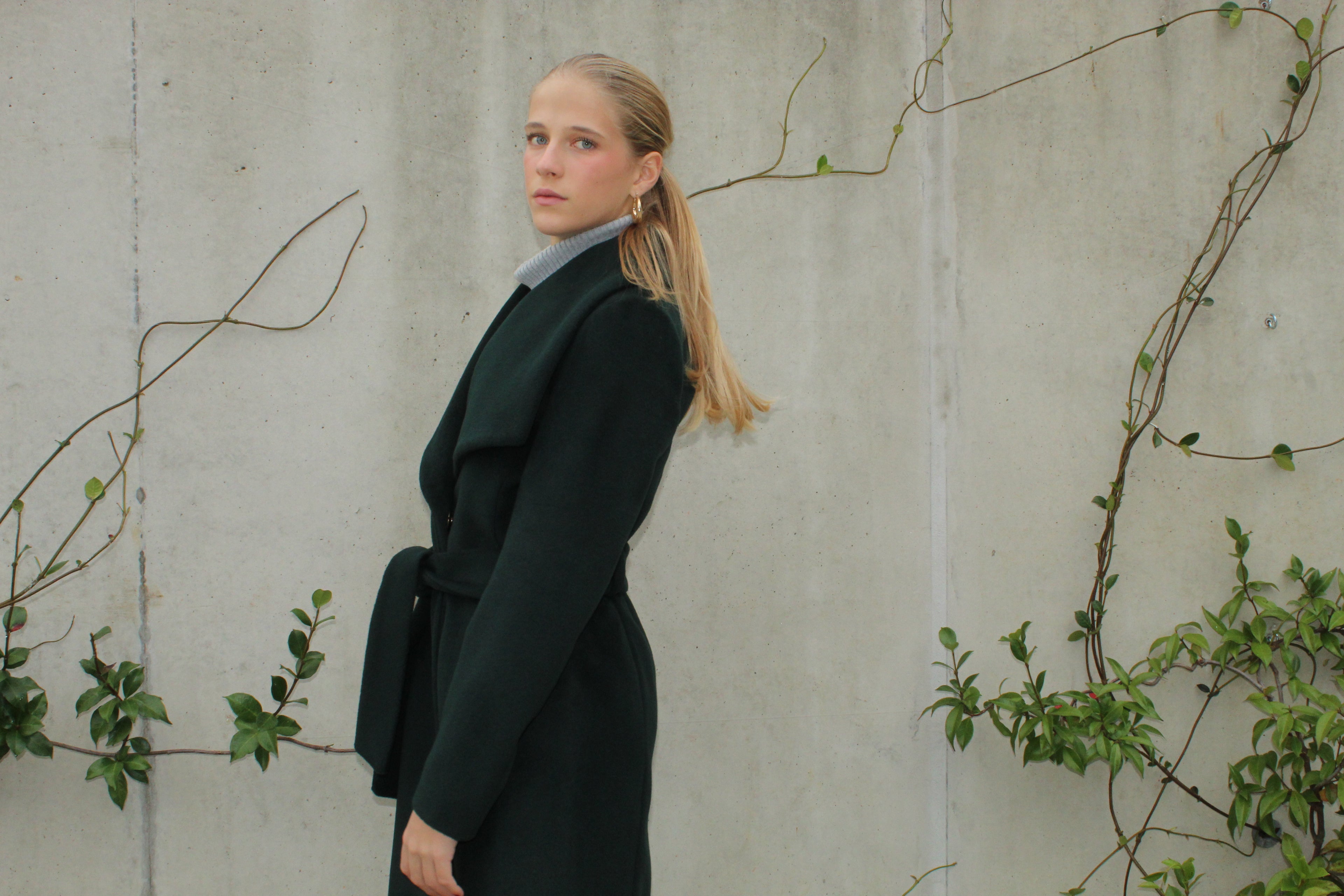 Mid Length Overlap Coat
