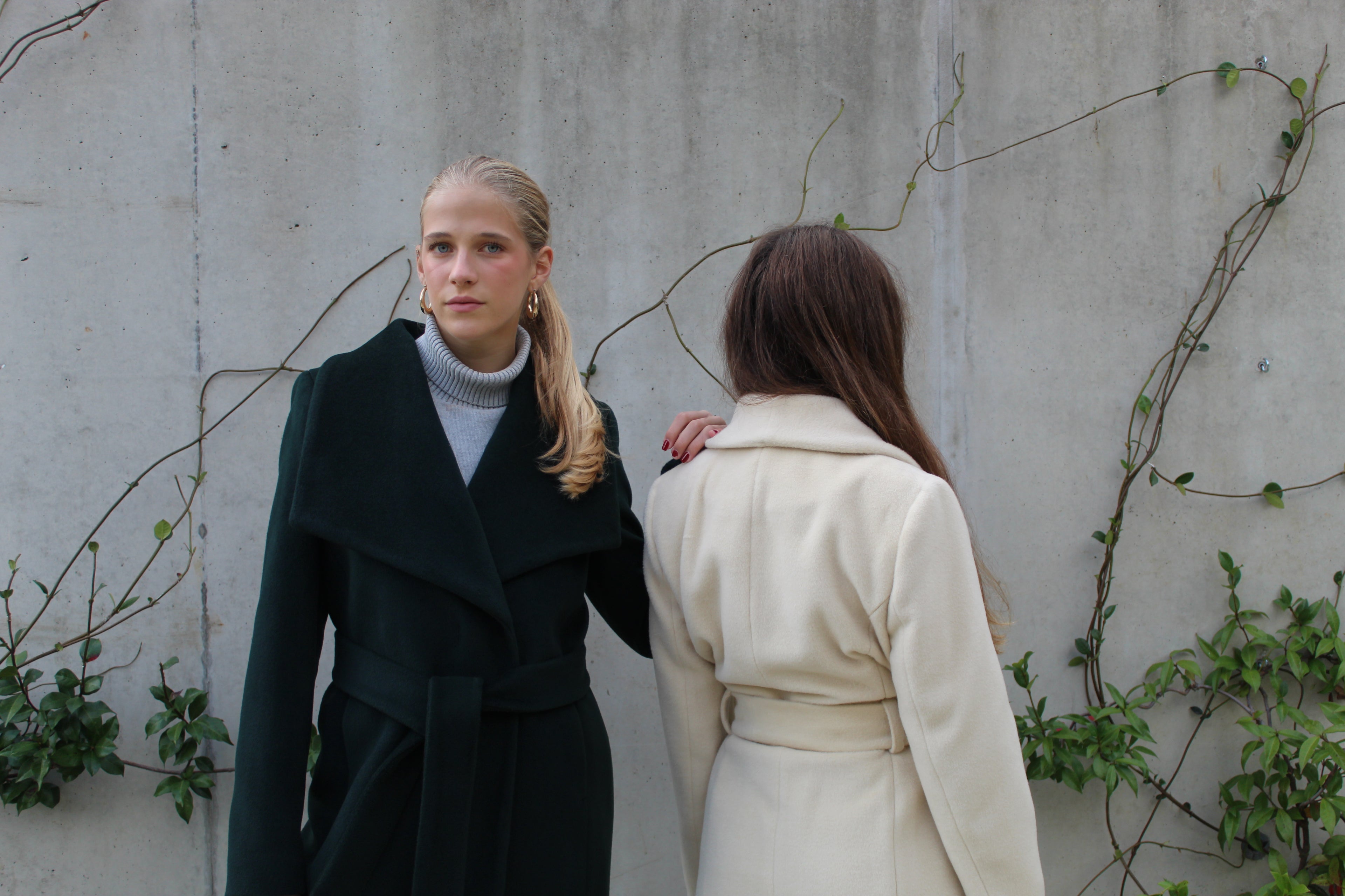 Mid Length Overlap Coat