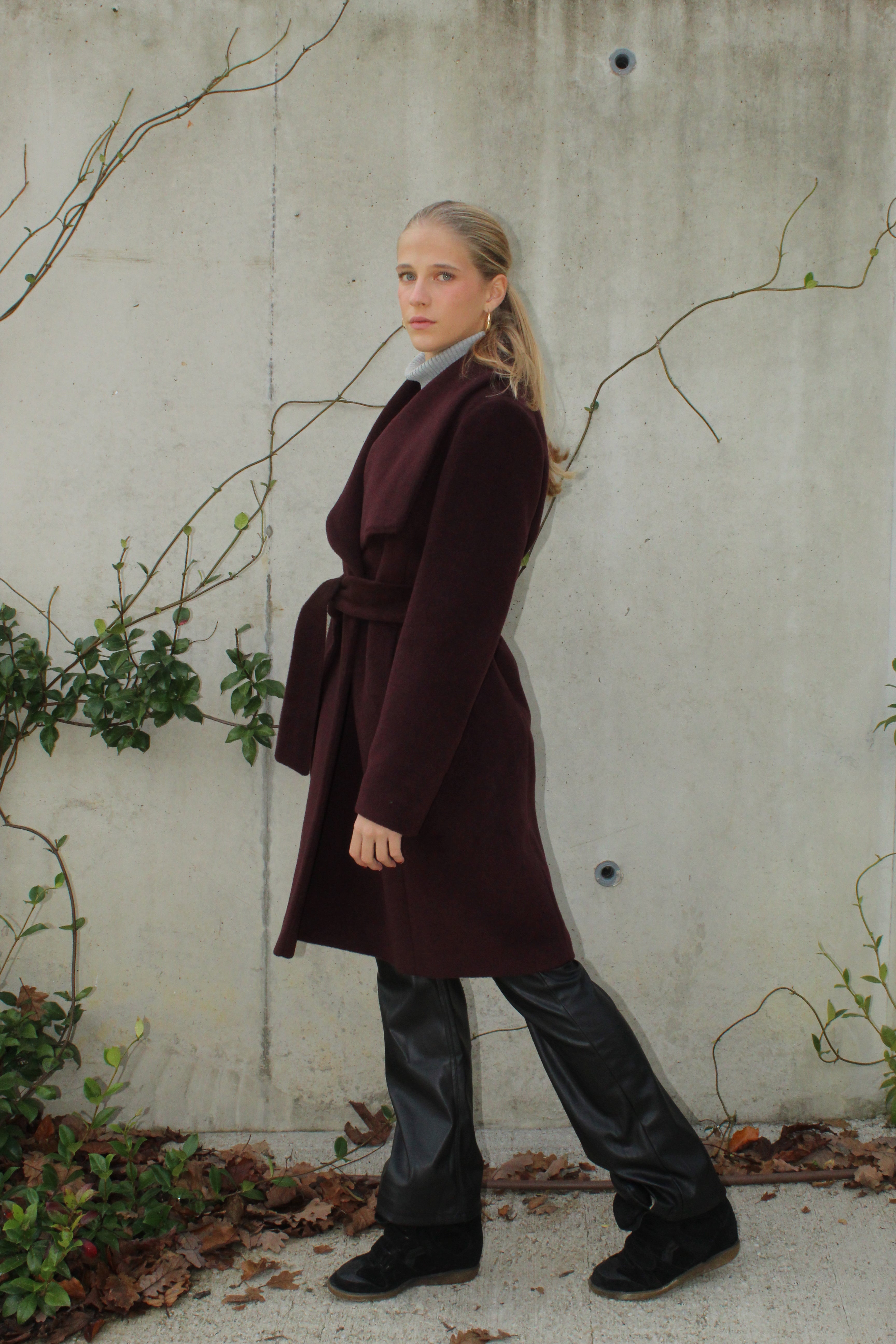 Mid Length Overlap Coat