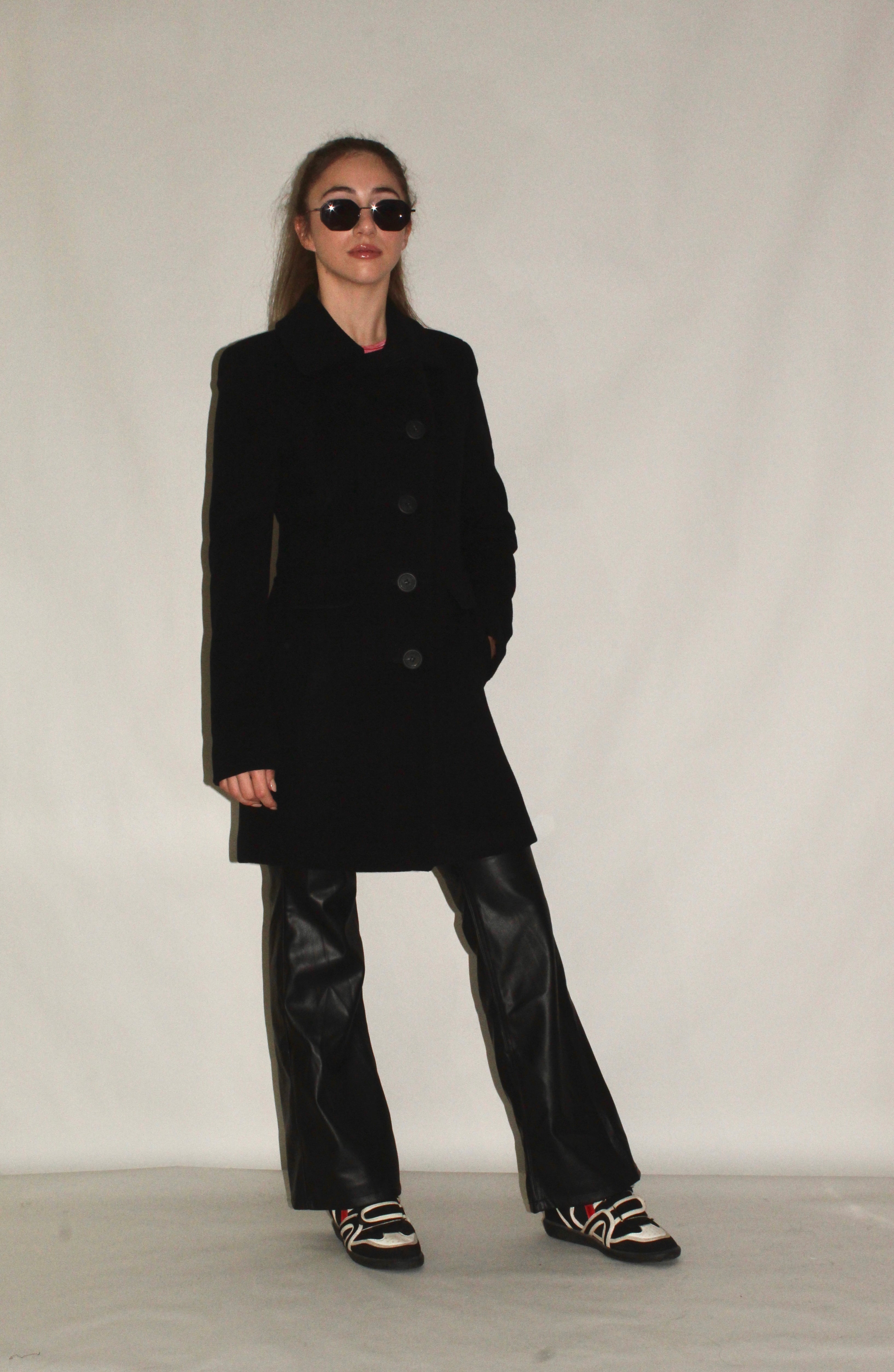 Mid Length Button-up Coat